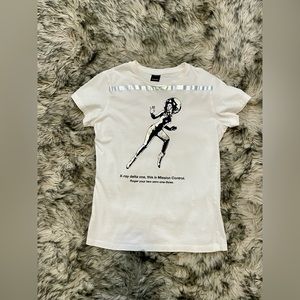 PINKO I Maschi white cotton Radiography Tee size S